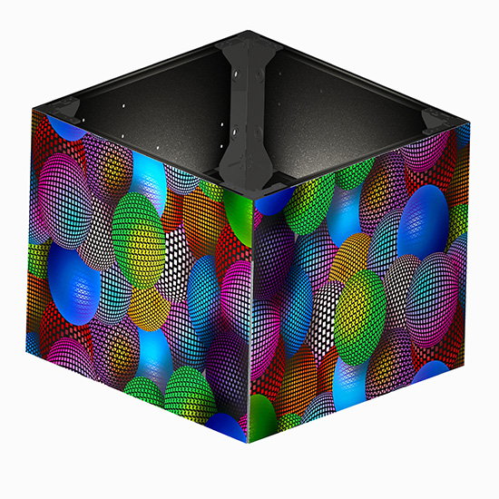 Přední servisní 90stupňový LED panel pro LED sloupkový LED displej